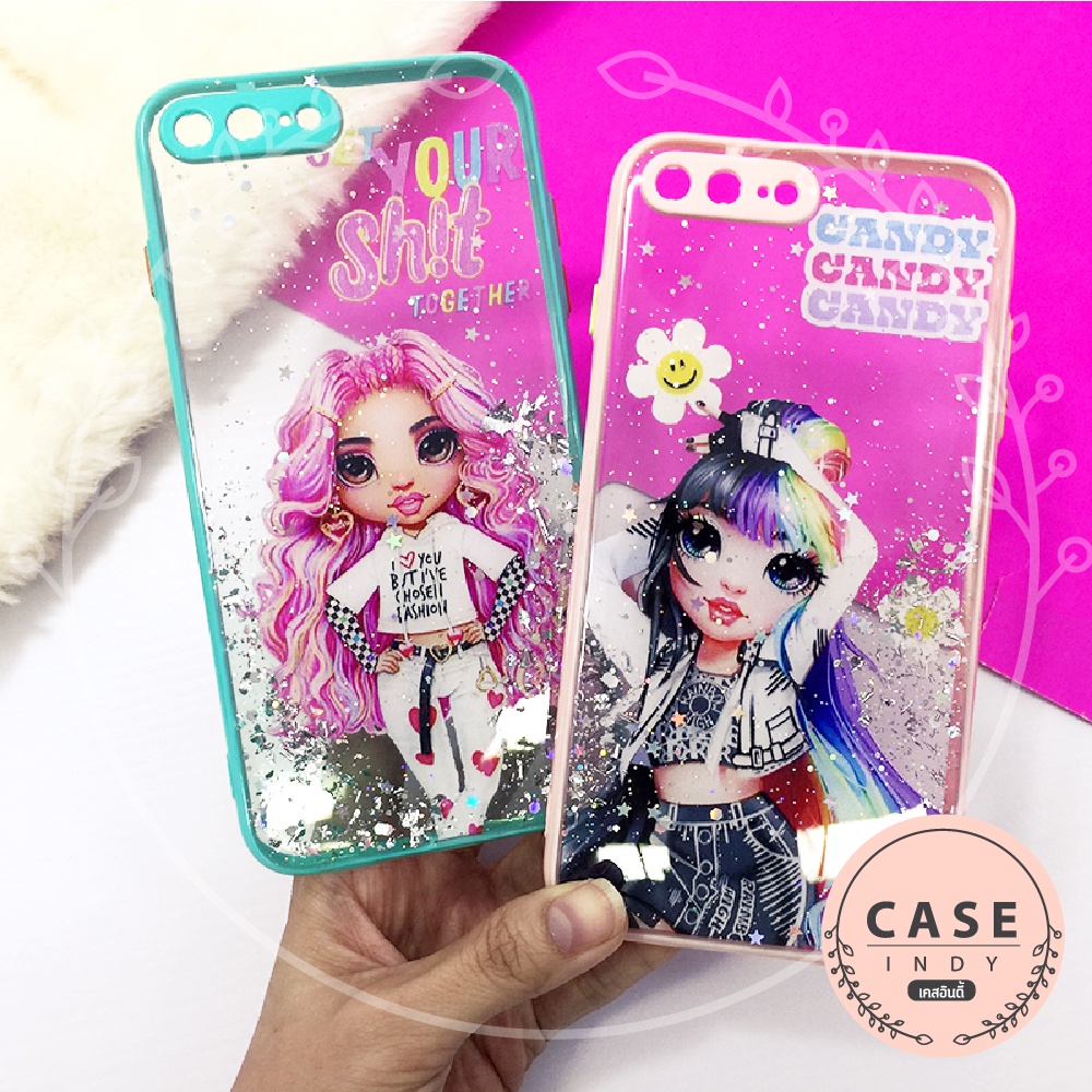 เคส-samsung-a12-a22-5g-a52-5g-เคสมือถือ-tpu-ขอบสีกันกล้อง-กากเพชรกริตเตอร์-เคสไล่สีลายการ์ตูน