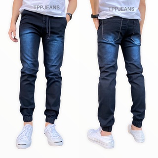 ภาพหน้าปกสินค้าJEANSEXPRESS MidnightBlue jogger jeans จ้อกเกอร์ยีนส์ขาจั้ม สีมิดไนท์บลู เอวยางมีเชือก ผ้ายืด สวมใส่สบาย Size 28-54 รับชำระปลายทาง ที่เกี่ยวข้อง