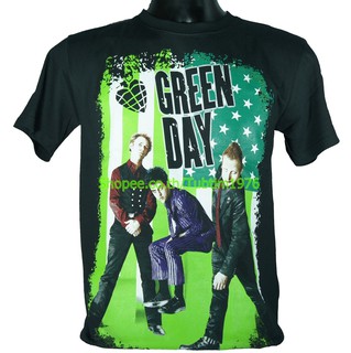 เสื้อยืดสุดเท่เสื้อวง Green Day เสื้อวงดนตรีร็อค เดธเมทัล เสื้อวินเทจ กรีนเดย์ GDY744Sto5XL