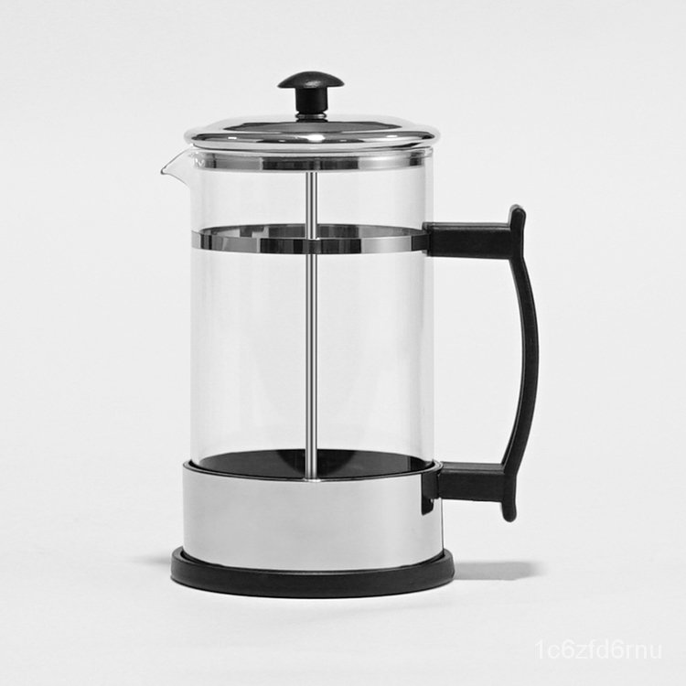 350ML Silver Stainless steel French Press High Borosilicate Glass with