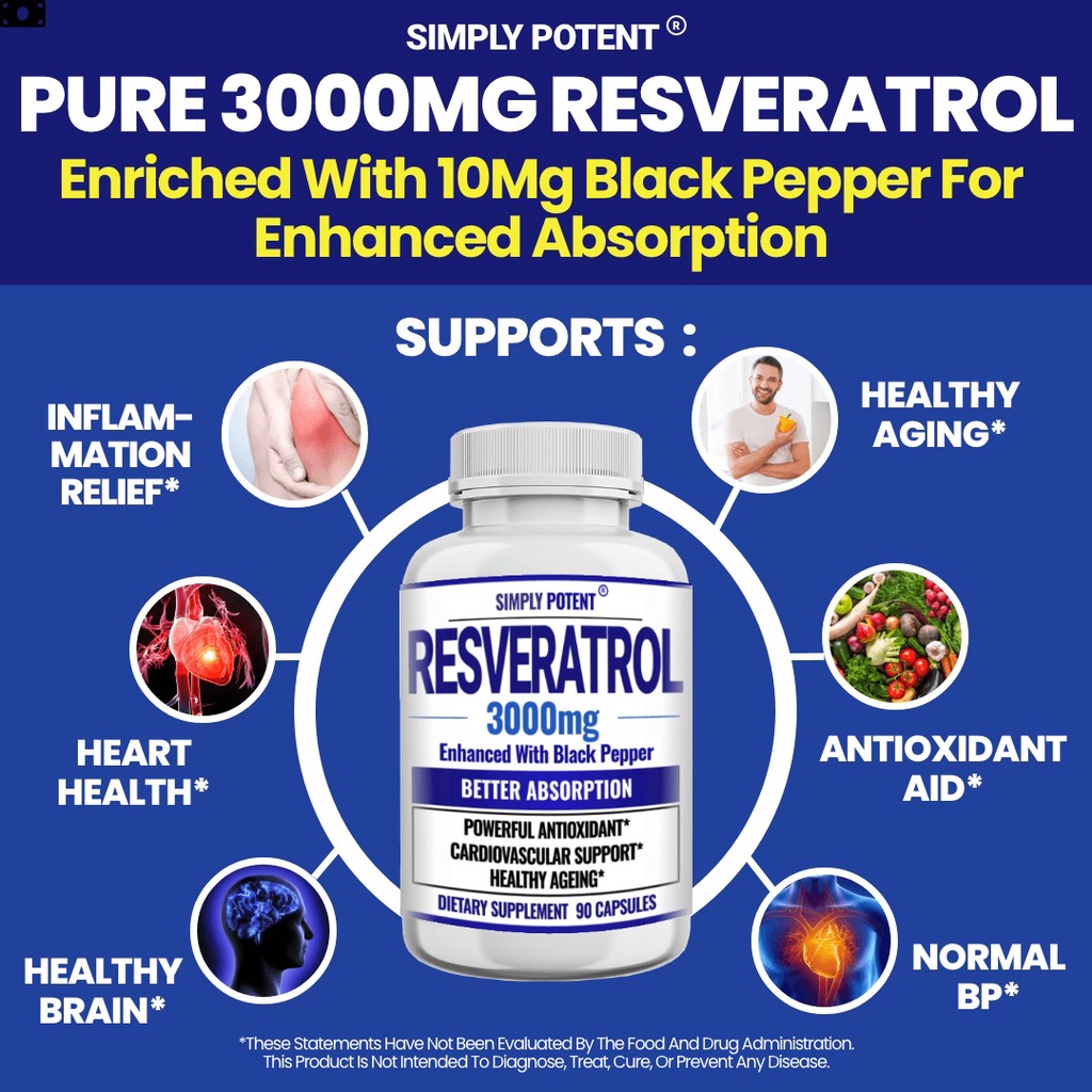 ต้านอนุมูลอิสระสูงสุด-3000มล-ตัวดังขายดีusa-simply-potent-resveratrol-3000-mg-90-capsules-no-708