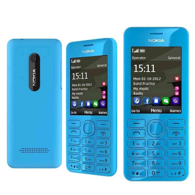 โทรศัพท์มือถือ-nokia-206-ระบบ-dualsim-หน้าจอ2-4-นิ้ว-รองรับ-3g-4g-ปุ่มกดใหญ่