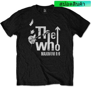 เสื้อยืดวงดนตรีเสื้อยืด พิมพ์ลาย The Who Maximum R&amp;B Diy สําหรับผู้ชายall size