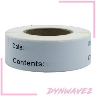 [Dynwave2] สติ๊กเกอร์ฉลากเปล่าสําหรับติดตกแต่งอาหาร 1 ม้วน 125X 25X77มม.