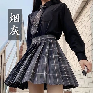 เขม่าJK ชุดสไตล์Fairy Girls Tie Knotของแท้สไตล์ญี่ปุ่นเครื่องแบบจีบกระโปรงสั้นสูง-เอวฤดูร้อน