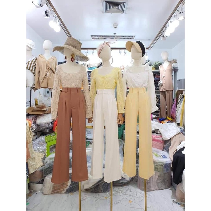 cottoncandy-rich-basic-korea-pants-กางเกงขากระบอก-งานป้าย