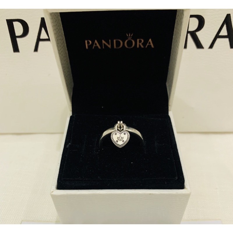 Pandora Heart Shape Padlock Ring size50 100