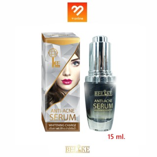 Be-Like Anti Acne Serum Whitening Charge บีไลค์ แอนติ แอคเน่ เซรั่ม 15 ml เซรั่มเนื้อบางเบา ฟื้นฟูผิวหมองคล้ำ ลดปัญหาสิว