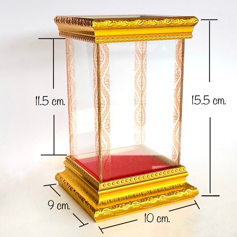 ตู้กระจกตู้พระขอบทอง3-5-4-6นิ้ว