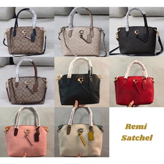 Coach 2318 4343 1317 1316 1318 Remi Satchel In Signature Canvas Women Crossbody Sling Dumpling Bag . กระเป๋า