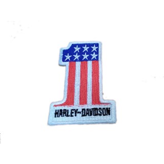 HERLEY - DAVIDSON ป้ายติดเสื้อแจ็คเก็ต อาร์ม ป้าย ตัวรีดติดเสื้อ อาร์มรีด อาร์มปัก Badge Embroidered Sew Iron On Patches