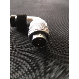 WF16 2pole #2sqmm 10A, cable OD.3-6.5mm Angle connector IP55 "WF16J2TW" male poles