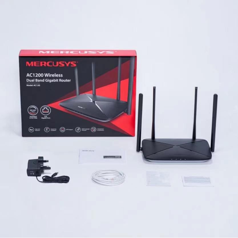 Mercusys AC12G AC1200 Wireless Dual Band Gigabit Router เร้าเตอร์รับ ...