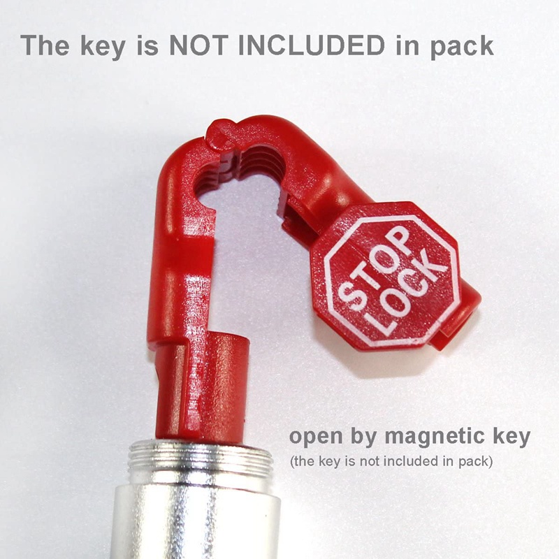 peg-hook-lock-stop-lock-100-pcs-plastic-red-stop-lock-anti-theft-lock