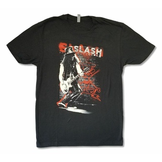 เสื้อยืดสีขาวเสื้อยืด พิมพ์ลาย Slash Alley 2022 Tour Se Ca New Gnr Guitar สําหรับผู้ชายS-4XL