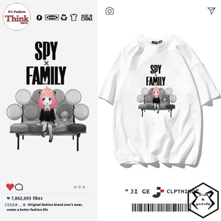 อะนิเมะ Spy X Family เสื้อ Anya Tshirt คอสเพลย์ผู้ชายผู้หญิง Summer Tops T-shirt