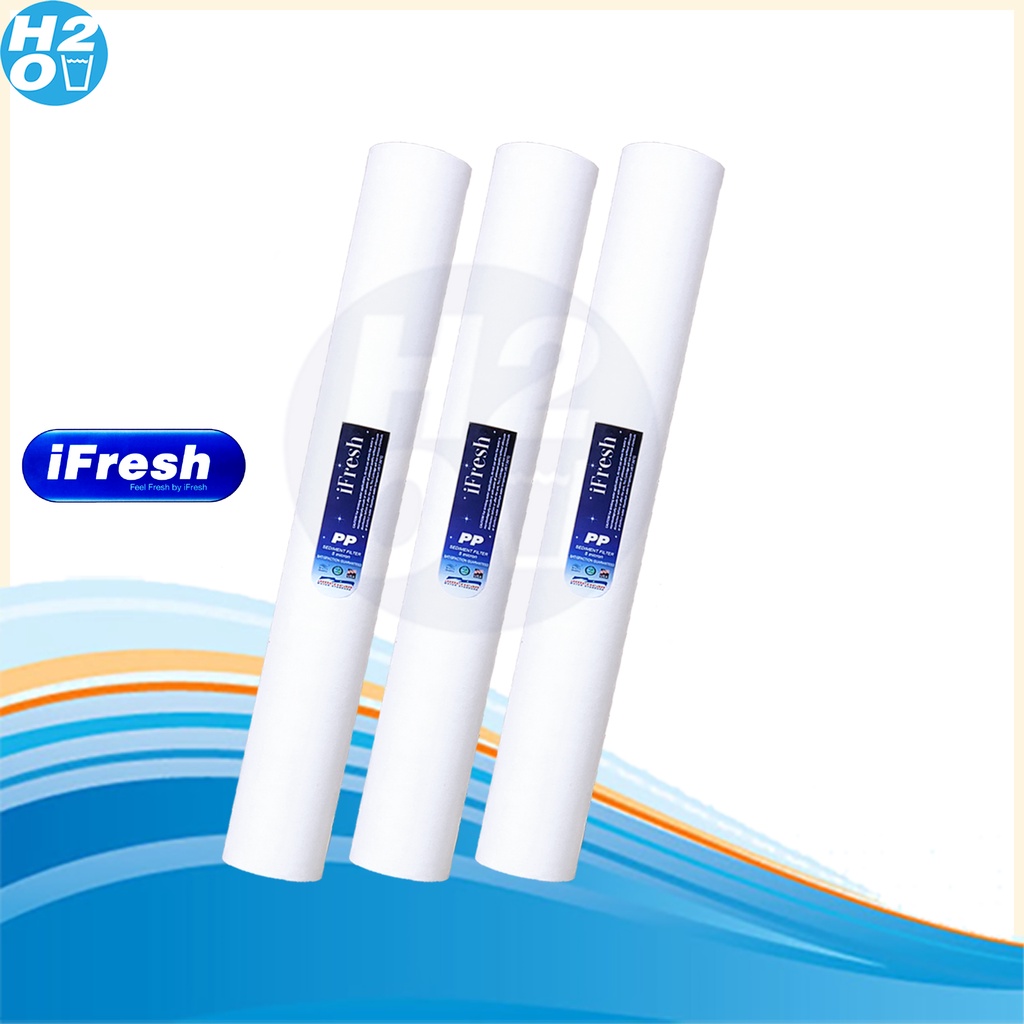 ifresh-ไส้กรองตู้น้ำหยอดเหรียญ-ไส้กรองน้ำ-ไส้กรองหยาบ-pp-ขนาด-20-นิ้ว-ยี่ห้อ-ifresh-ราคาส่ง-จำนวน-3-ชิ้น