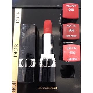 ภาพหน้าปกสินค้าลิปสติก # Lipstick Rouge Dior Collector Limited #Satin 466 #Matte 858 #Valvet 862 Refillable แท้💯พร้อมถุงและริบบิ้น Dior ที่เกี่ยวข้อง