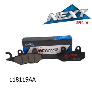 NEXZTER ผ้าเบรคหน้า Kawasaki KLX,D-Tracker ( NEXT SPEC 118119AA )