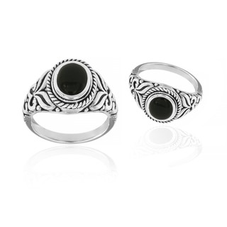 AR-Kang Collection***แหวนเงินแท้ 925% (Black Agate)