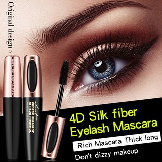 สินค้า พร้อมส่ง 4D Silk Fiber Mascara  กันน้ำ ขนตายาว มาสคาร่าต่อขนตายาว Make up for season