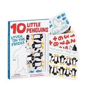 10 Little Penguin Stuck on the Fridge หนังสือแม่เหล็ก
