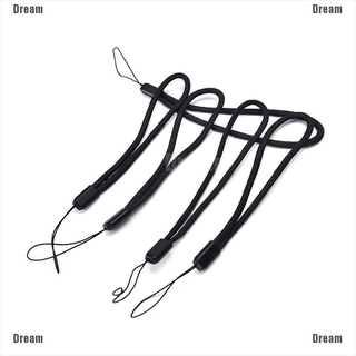 &lt;Dream&gt; สายรัดข้อมือไนล่อน สีดํา สําหรับ iPod USB mp3 mp4 โทรศัพท์มือถือ 5 ชิ้น