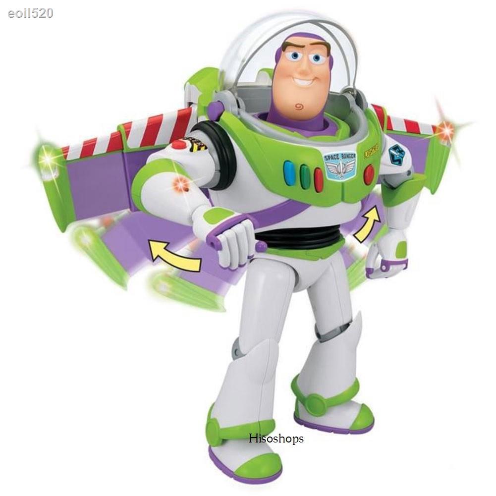 ถูกและดี-toy-story-4-buzz-lightyear-บัสไลท์เยียร์-โมเดลทอยสตอรี่-4-มีปีก-กางปีกได้-ใส่ถ่าน-มีเสียงมีไฟ-เดินได้-ตั