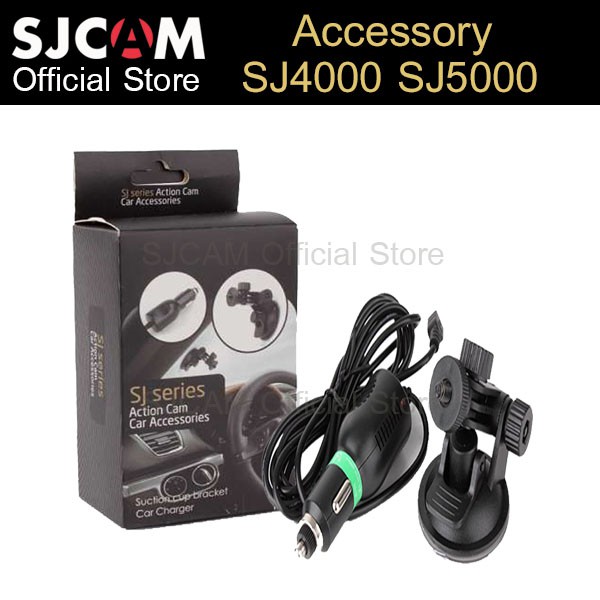 SJCAM Sj4000 Sj5000 Car Set (Suctioncup + Car Charger) | Shopee Thailand