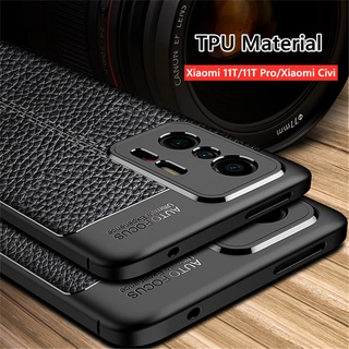 Casing Xiaomi 11T 11 T Pro Civi Phone Case Luxury Ultra Thin PU Leather Soft Silicone Shockproof Bumper Case Cover Protecion Mobile Phone Case