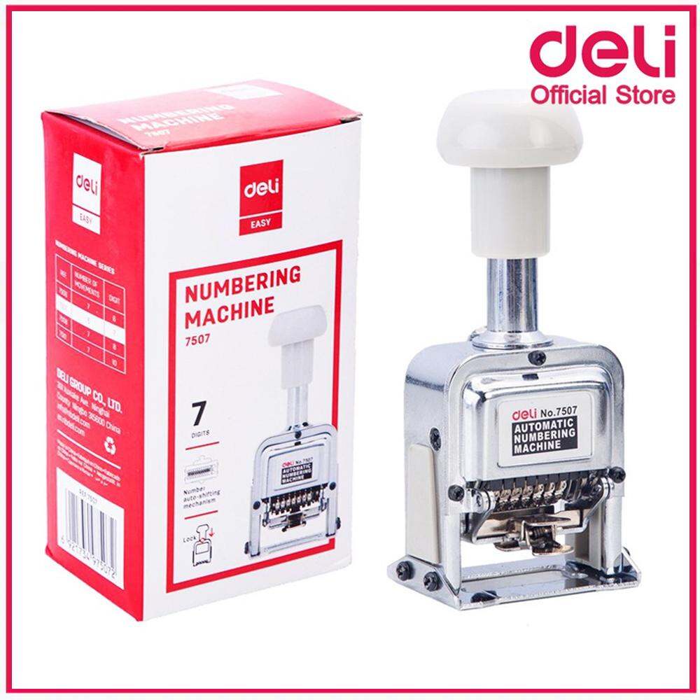 deli-ส่งฟรี-เครื่องรันนัมเบอร์-7-หลัก-numbering-machine-เครื่องปั้มโค้ดตัวเลข