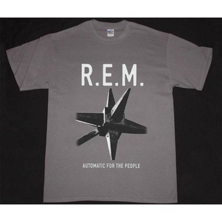 เสื้อยืดผู้ชาย R.E.M. เครื่องดนตรีอัตโนมัติ The People 92 Alternative Rock U2
