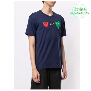 เสื้อยืดแขนสั้น พิมพ์ลาย Rei Kawakubo CDG PLAY สําหรับผู้ชาย