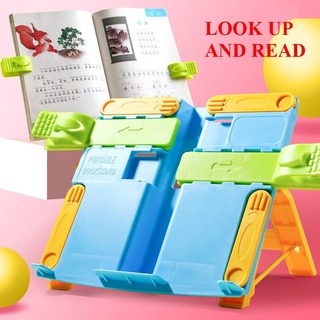 ที่วางหนังสือแบบพกพาพับได้ ที่ตั้งหนังสือ ที่วางไอแพด ชั้นวางหนังสือ รุ่น Book Stand Holder-14July-J1