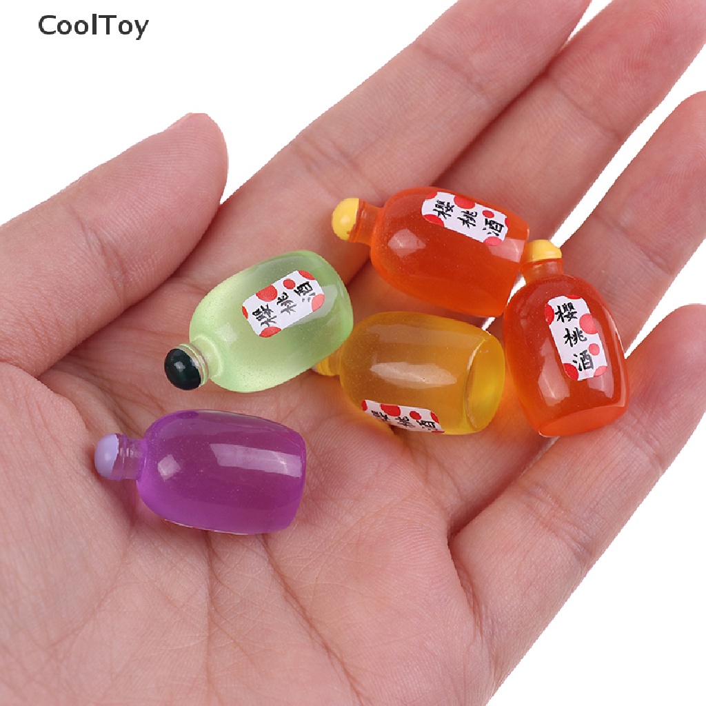 cooltoy-ขวดไวน์ผลไม้จิ๋ว-1-12-อุปกรณ์เสริม-สําหรับบ้านตุ๊กตา-10-ชิ้น