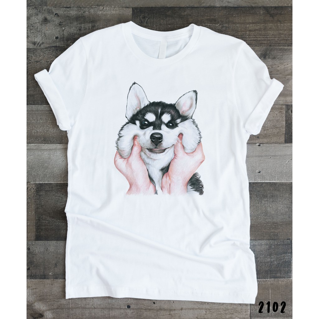 เสื้อยืดโอเวอร์ไซส์siberian-husky-t-shirt-ไซบีเรียน-ฮัสกี้-8179-2102s-3xl