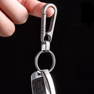 ภาพขนาดย่อของภาพหน้าปกสินค้าCNEDC Outdoor Small Tool Titanium Alloy Keychain Hook Titanium Buckle Hanging Lightweight Keychain จากร้าน edc666.th บน Shopee