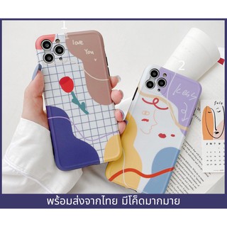 เคสไอโฟน เคสซิลิโคน 11 promax iPhone case เคสนิ่ม เนื้อซิลิโคน for iPhone X XS MAX XR  7+ 8PLUS กุหลาบ iloveu TPU-R1336