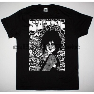 เสื้อยืดพิมพ์ลายแฟชั่น Siouxsie AND THE BANSHEES LIVE AT ROCKETS เสื้อยืด สีดํา แบบใหม่