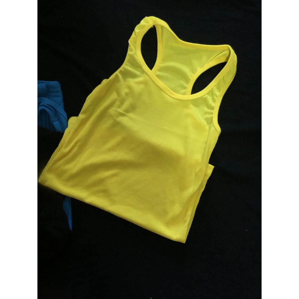 พร้อมส่ง-เสื้อกล้าม-สีพื้น-หลากหลายสีให้เลือก-tank-tops