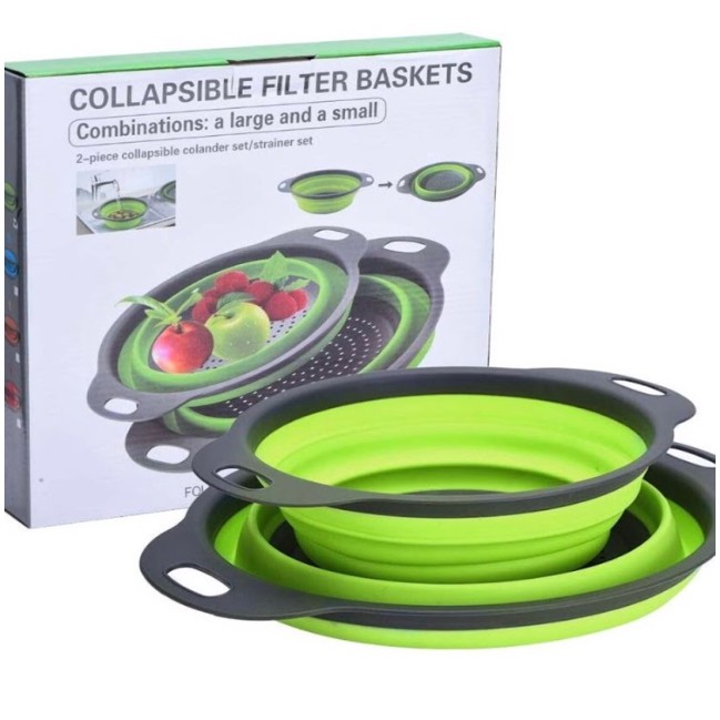 collapsible-fil-filter-basket-ซิลิโคนพับได้ล้างผักผลไม้-กรองเศษวัตถุดิบ