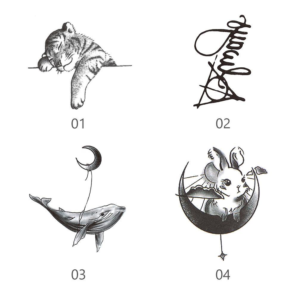 eutus-สติกเกอร์รอยสัก-ลายปลาวาฬ-ดวงจันทร์-นักเรียน-ชาย-และหญิง