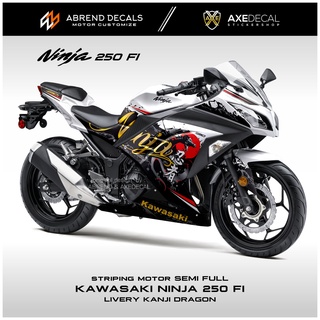 สติกเกอร์ ลาย NINJA FI KAWASAKI DRAGON DESIGN 250 FI สําหรับติดตกแต่งรถจักรยานยนต์ สินค้าพร้อมส่ง