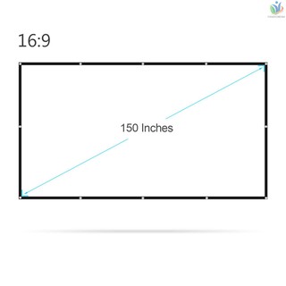 หน้าจอโปรเจคเตอร์ 150 นิ้ว 16 : 9 แบบพกพา