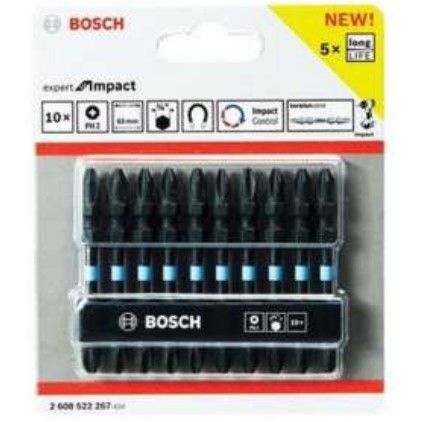 ดอกไขควงแฉกสองปลาย-bosch-impact-65มม-ph2-สีดำ-3ดอก-แท้-100