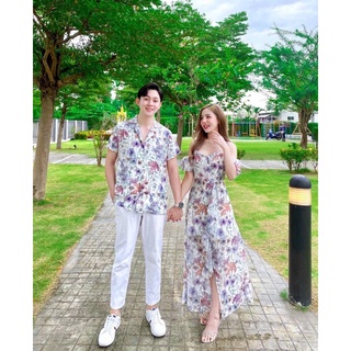 ภาพหน้าปกสินค้าขุดคู่รัก Couple Set เสื้อเชิ้ตแขนสั้น + สายเดี่ยวตัวยาว แต่งแขน ช่วงเอวเข้ารูป ผ่าปลายกระโปรงด้านหน้าแต่งระบาย ที่เกี่ยวข้อง