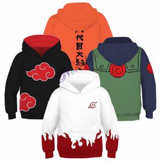 ฮาราจูกุอะนิเมะ Hoodies เด็กเด็กนารูโตะอิทาจิอุจิวะอุจิวะ 3D พิมพ์เสื้อยืดเสื้อสวมหัวฮิปฮอปญี่ปุ่น Streetwear