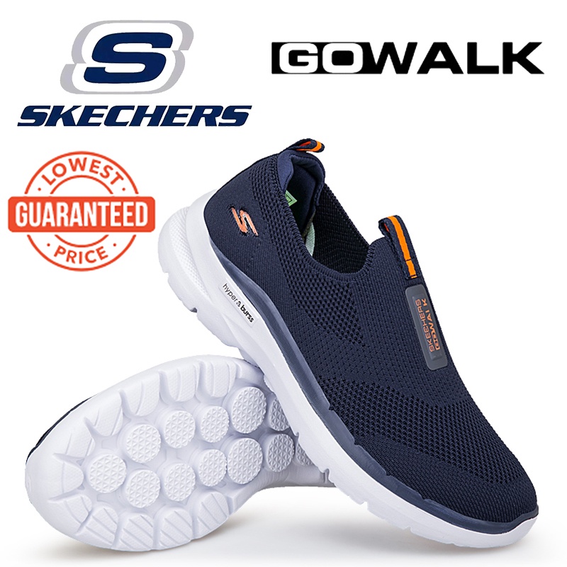 ราคาและรีวิว(พร้อมส่ง) Skechers_ GO WALK HYPER BURST ใหม่ รองเท้าสลิปออนลําลอง เบาพิเศษ ขนาดใหญ่ สําหรับผู้ชาย