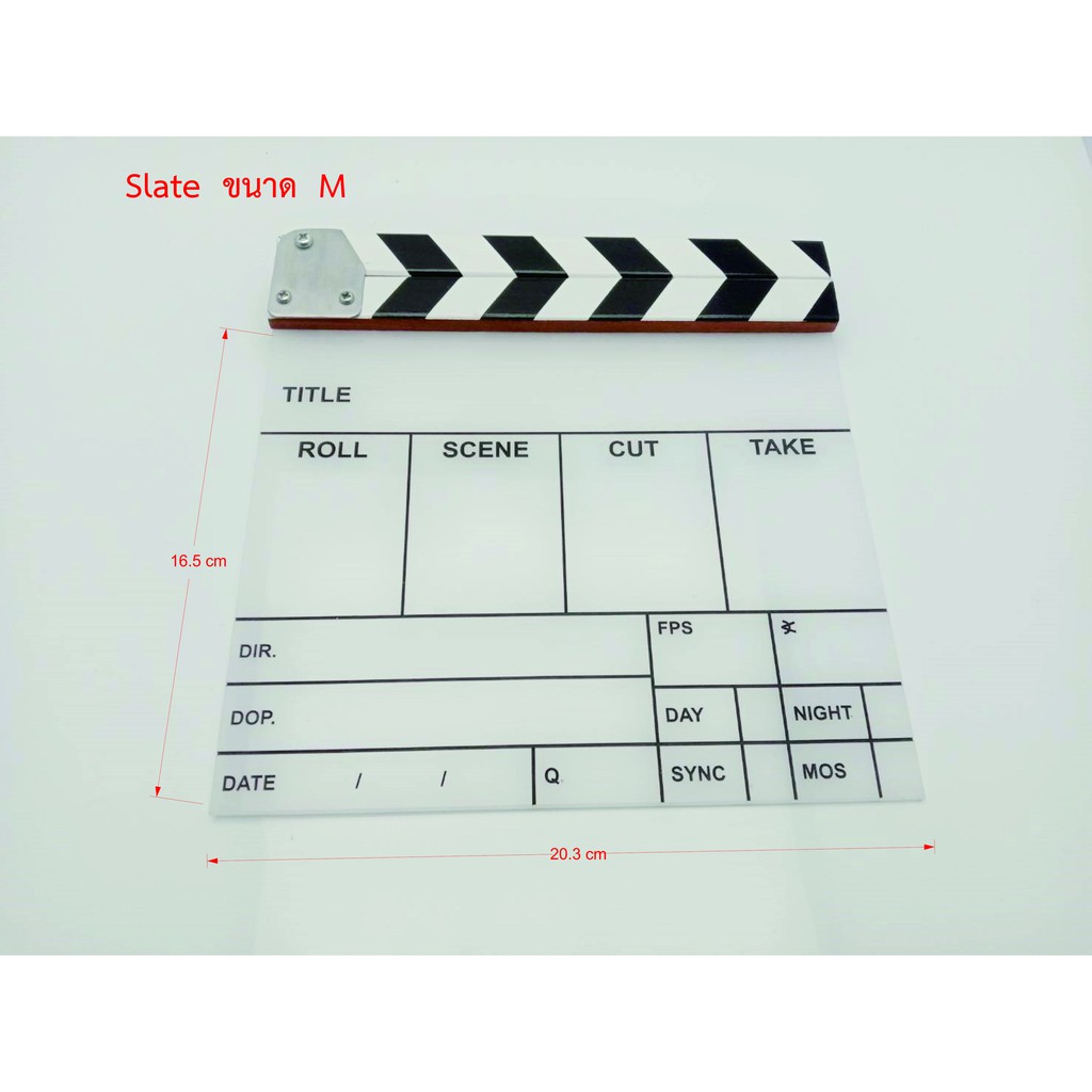 สเลทสำหรับถ่ายหนัง Clap board มี 3 ขนาดให้เลือก | Shopee Thailand