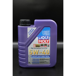 LIQUI MOLY น้ำมันเครื่อง  LEICHTLAUF HIGH TECH 5W-40 ขนาด 1 ลิตร**